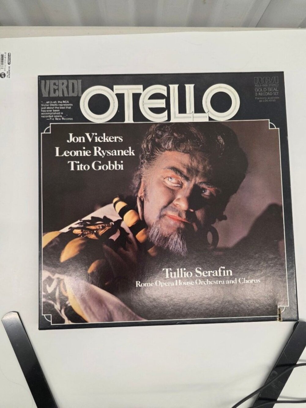 Verdi – Otello LP Record RCA Gold Seal Opera Classical 33 RPM